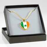 Irish Flag Gold Necklace
