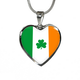 Irish Flag Silver Necklace
