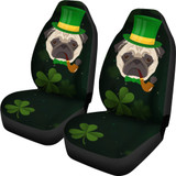 Irish Pug Car Seat Covers (set of 2)