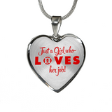 Just A Girl Who Loves Her Job Necklace