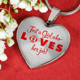 Just A Girl Who Loves Her Job Necklace