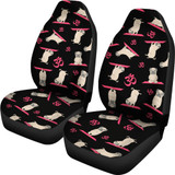 Yoga Pug Car Seat Covers (set of 2) - pug bestseller