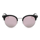 Women's Half Frame Round Cat Eye Polarized Sunglasses, 6 color choices