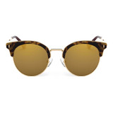Women's Half Frame Round Cat Eye Polarized Sunglasses, 6 color choices