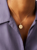 Double Sided Sun Necklace 18K Gold Plated