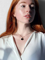 Double Sided Sun Necklace 18K Gold Plated