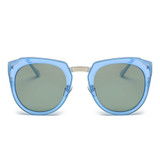 Women's Mirrored Polarized Lens Oversize Cat Eye Sunglasses, 6 color choices