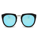 Women's Mirrored Polarized Lens Oversize Cat Eye Sunglasses, 6 color choices