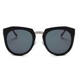 Women's Mirrored Polarized Lens Oversize Cat Eye Sunglasses, 6 color choices