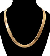Gold Herringbone Necklace