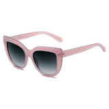 Women's Round Cat Eye Oversized 100% UV Sunglasses 3 colors