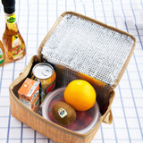 Imitation Rattan Insulated Picnic Basket