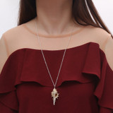 Natural Conch Shell Pendant + Necklace