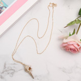 Natural Conch Shell Pendant + Necklace