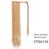 Ombre 22inches Vigorous Corn Wavy Long Ponytail Wrap on Clip Hair Extensions