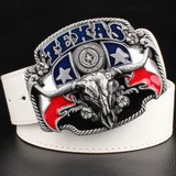Skull Belt Buckle <br> Texas Skull Belt Buckle <br> Texas
