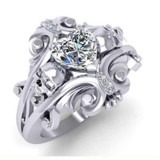 Skull Ring <br/> Secret Engagement Heart