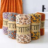 Leopard Print Plush Towel