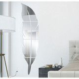 Lumi Feather Mirror Wall Sticker