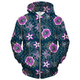 FLORIST ZIP UP HOODIE
