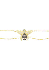 Honey Bee 22ct Gold Double Chain Bracelet