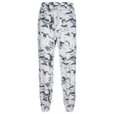 Tie Dye Gray Camo Harem High Waist Sweatpants