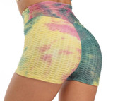 Tie Dye Women's Workout High Waisted Workout Shorts