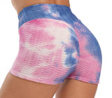 Tie Dye Women's Workout High Waisted Workout Shorts