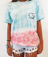 Women Long Sleeve Tie Dye Tee Shirt