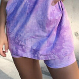 Tie Dye Printed Short Sleeve Oversized Tshirt