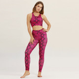 Women's Printed Bra + Leggings pants Yoga Set