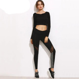 Women's Plus size Black Yoga Pants For Jogging