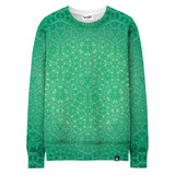 GREEN COSMIC STARGRID SWEATSHIRT