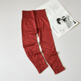 Hollow Out High Waist  Flower Cutout  Tights Yoga Pants For Women
