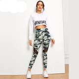 High Waist Workout Camouflage Leggings