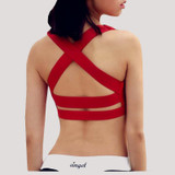 Women's Shockproof  Running Backless Yoga Bra