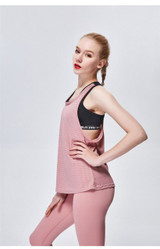 Sexy Backless  Vest Quick Dry Loose Sport Tank Top Running Training T Shirt