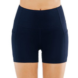 Women's High Waist Athletic Yoga Shorts For Women With Pocket
