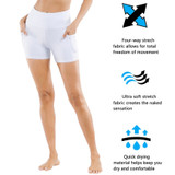 Women's High Waist Athletic Yoga Shorts For Women With Pocket