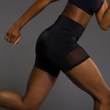 Mesh Workout Seamless Legging  Running Short for Women