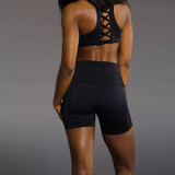 Mesh Workout Seamless Legging  Running Short for Women