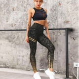 Women Sport Wear Clothes Sporty Leggings 2 Piece Set