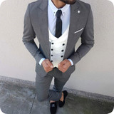 Men's Double Breasted  3 Piece Suit Up To Size 6XL