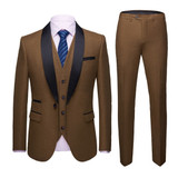 Men's Color Matching 3pcs Suit Up To 4XL In 8 Colors!