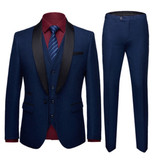 Men's Color Matching 3pcs Suit Up To 4XL In 8 Colors!