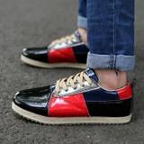 Men's Low Cut Patchwork Lace Up's