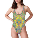 POLYRYHTM GLITCH DMT - HIGH CUT BODYSUIT