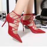 Women's Lacing Pointed Toe Pumps