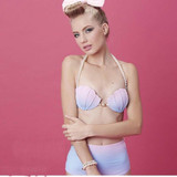 Ariel Retro Mermaid Pearl Shell Bikini