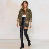 Ann Army Green Camo Jacket